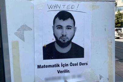Özel ders ilanı üzerindeki ’wanted’ ibaresi görenleri gülümsetti