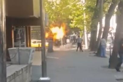 Elektrik panosunun patlaması sonucu çıkan yangın paniğe sebep oldu