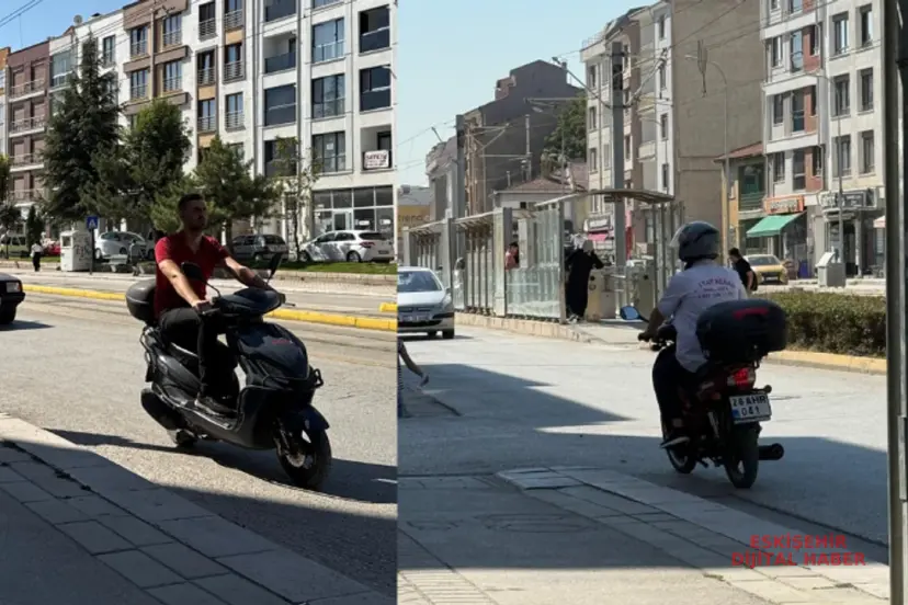 Eskişehir Caddelerinde İki Tekerlekli Tehlike!