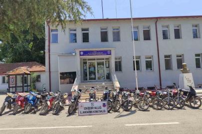 Motor, şase numarası değiştirilmiş 16 motosiklet ve 16 şahıs yakalandı