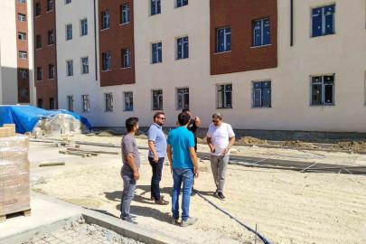 Tabtuk Emre Kız Öğrenci Yurdu inşaatında inceleme yapıldı