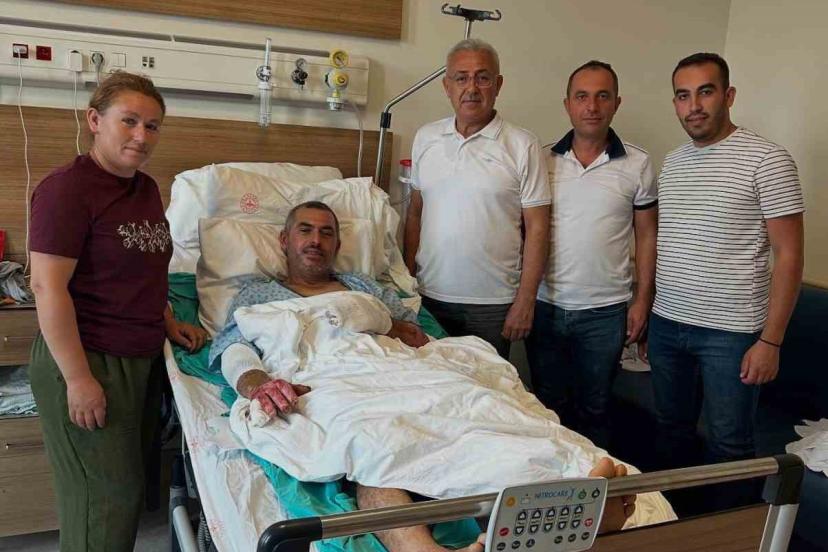 Yaralı orman işçisinin tedavisi devam ediyor