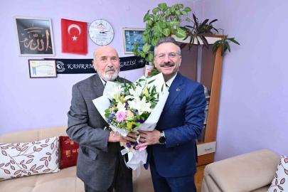 Vali Aksoy, Kore gazisini ziyaret etti