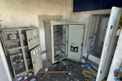 ESKİ’nin tesisine girip kapıyı delen hırsızlar ne buldularsa çaldılar