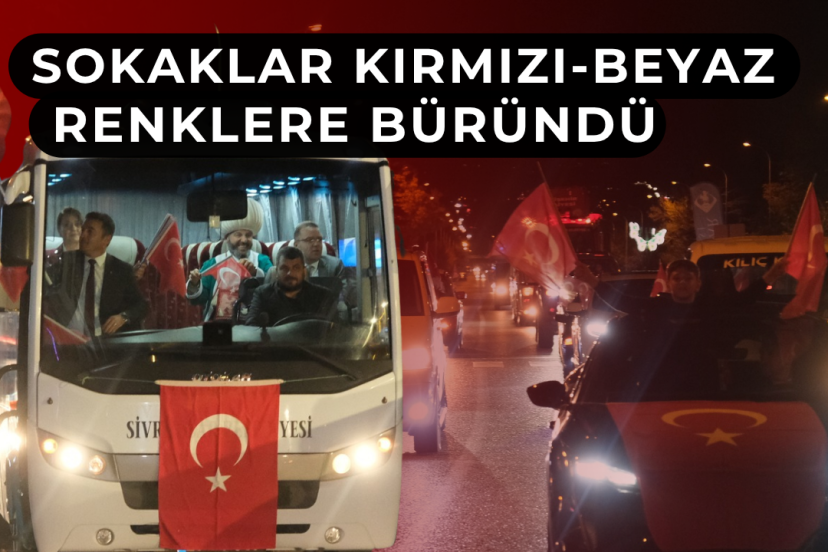 Sivrihisar’da Cumhuriyet Konvoyu Coşkusu