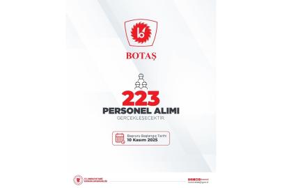 BOTAŞ 223 Yeni Personel Alımı Yapacak
