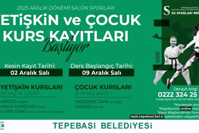 Modern dans ve aikido kursları için kayıt süreci Tepebaşı’nda başlıyor!