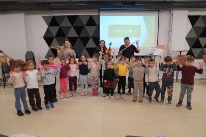 Anaokulu öğrencileri enstrümanları keşfetti: Senfoni Merkezi’nde keyifli ziyaret