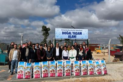 Belediye birimlerinden patili dostlara 10 bin 718 kilo mama bağışı