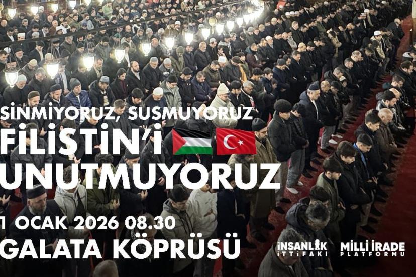 Galata'da tarihi Filistin nöbeti için geri sayım!