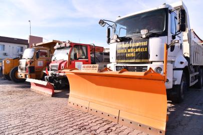 Tepebaşı belediyesi karla mücadeleye hazır