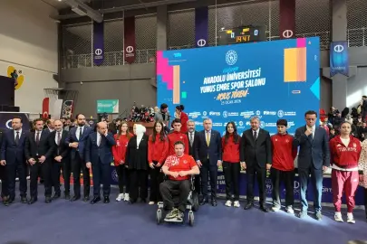 Yunus Emre Spor Salonu törenle açıldı, hedef spor kenti Eskişehir