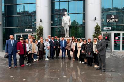 Emirdağ ve Çevre Dernekleri Federasyonu'ndan Başsavcı Karakülah ve Başsavcı Vekili Özel'e Veda Ziyareti
