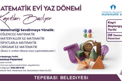 Tepebaşı'nda Matematik Evi kayıtları başlıyor