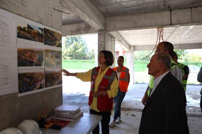 Başkan Ayşe Ünlüce Sazova Çocuk Evi İnşaatını Yerinde İnceledi