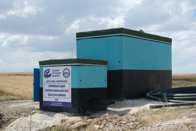 ESKİ Kırsal Mahallelerde Yeni Su Depolarının Kurulumunu Tamamladı